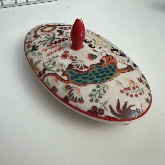 ANTHROPOLOGIE House of Hackney Trematonia Teapot Lion Menagerie Stoneware FLAW - Picture 9 of 12